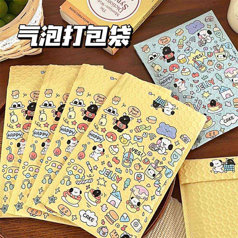 创意ins风可爱果冻小狗快递打包袋信封防水防震袋卡通气泡袋