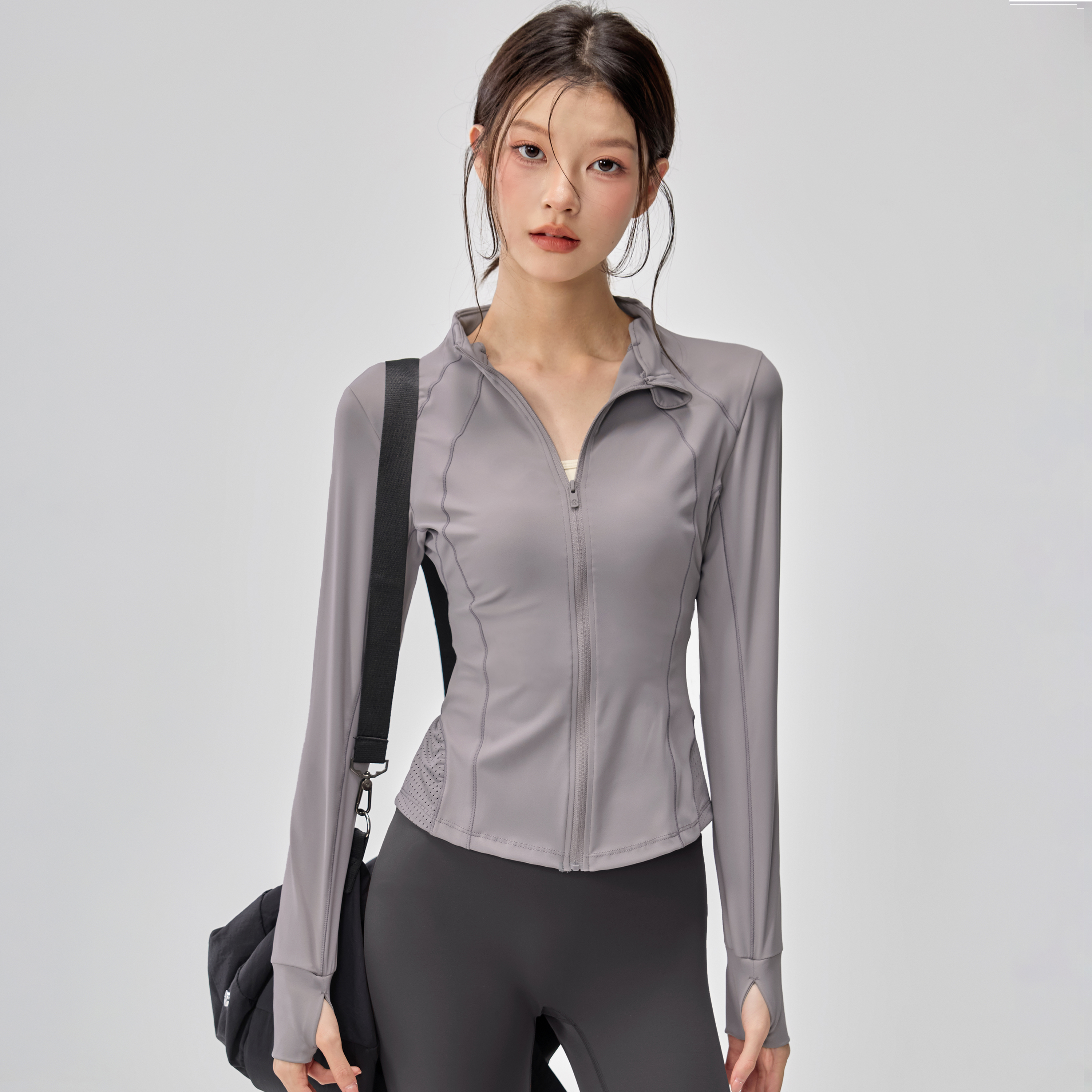 运动外套女骑行速干紧身瑜伽服