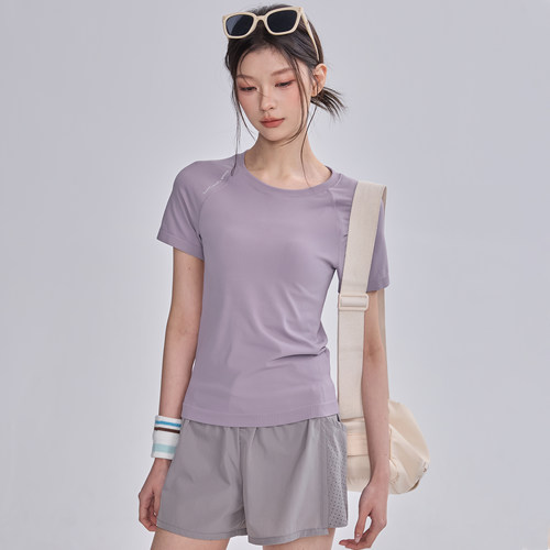 运动短袖速干弹力瑜伽服女夏季