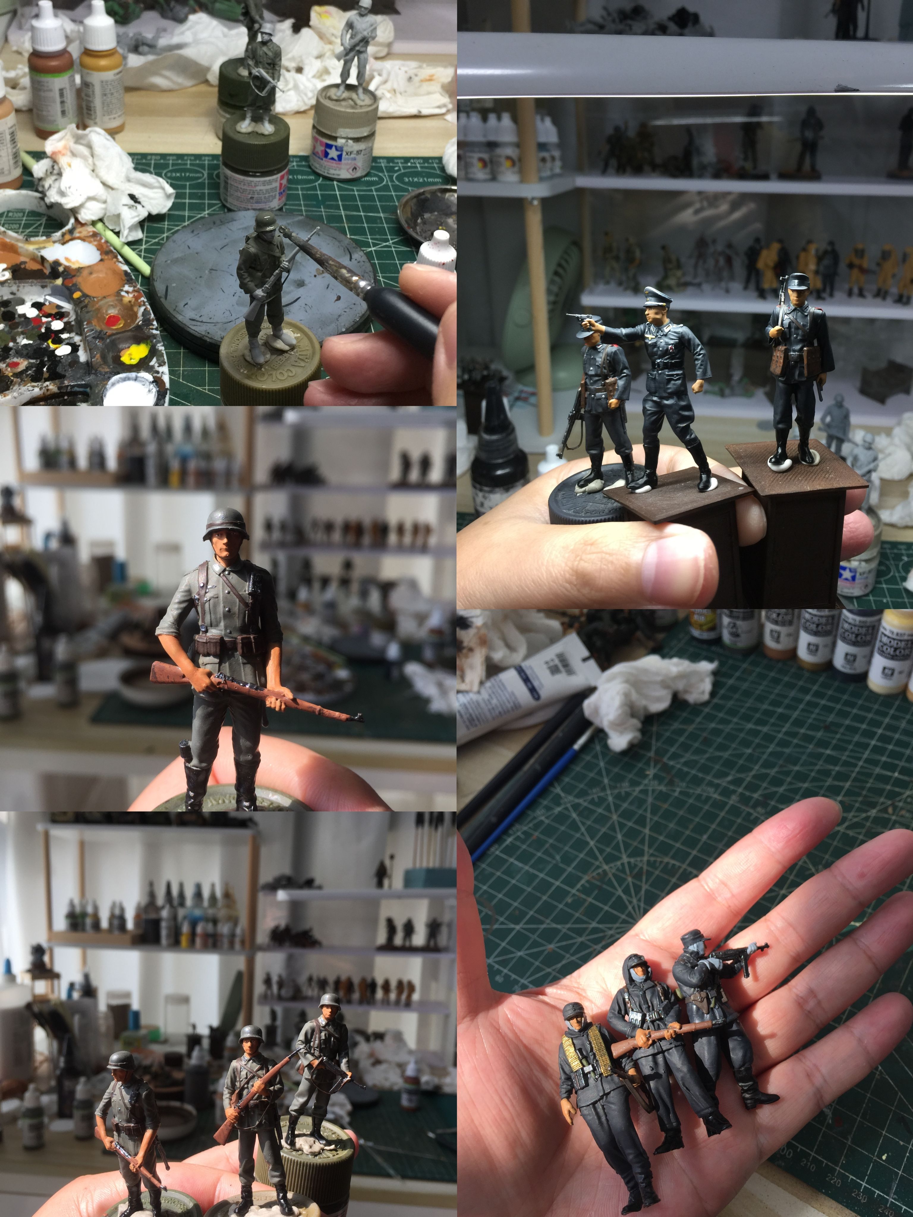 1/35 1/72田宫威龙小号手3D打印兵人成品上色二战各国等可以咨询