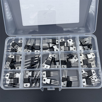 14种70PCSTO-220三端稳压管套装盒L7805/7812/7905/7912/LM317T