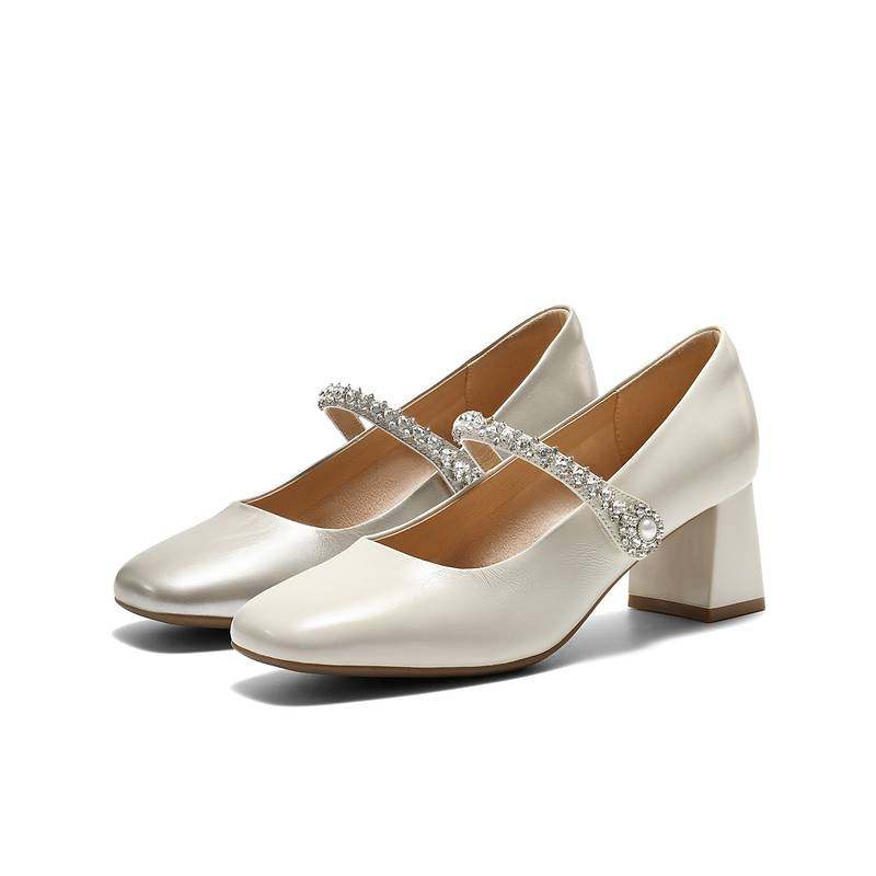 专柜正品百丽2026春季白月光红色高跟玛丽珍单鞋女婚鞋子F1Y1DAQ6,女鞋,玛丽珍鞋,淘宝优惠券,粉丝福利购,淘宝优惠卷