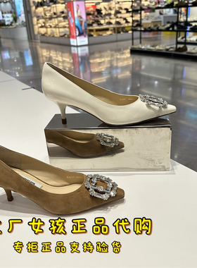 专柜正品思加图2025春季方糖鞋中跟鞋浅口单鞋通勤女皮鞋EA217AQ5