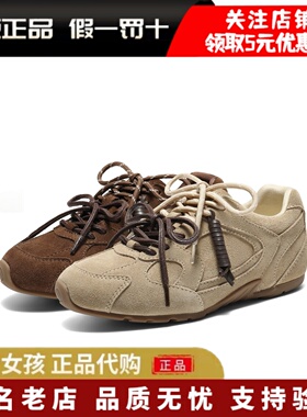 专柜正品百丽2026春双鞋带赛车鞋阿甘德训鞋女休闲运动鞋E9W1DAM6