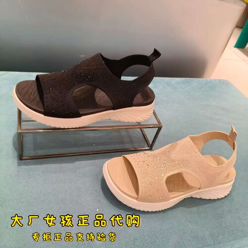 天美意休闲厚底凉鞋女时装凉鞋
