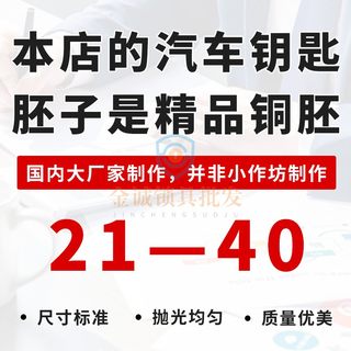 汽车折叠遥控钥匙胚坯头奇诺改装胚B卡位【中槽】21-40号胚