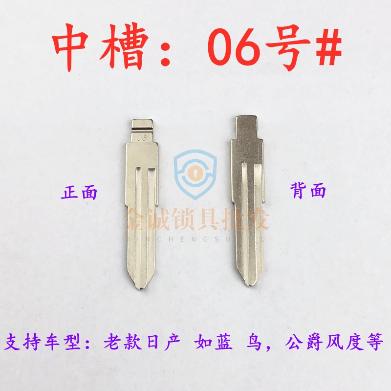 【中槽06号】老款篮鸟钥匙胚PLC