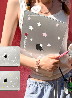 【繁星点点】OuliOuli闪粉透明笔记本保护壳macbook苹果电脑壳保护套亚克力波点小众原创ins风neo新款13air