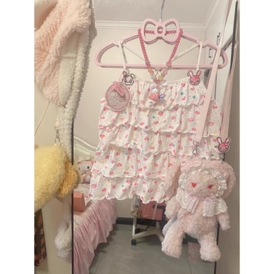 女儿服少萝气质绝美精致连衣裙过膝袜洛丽塔公主裙初中生日系软妹