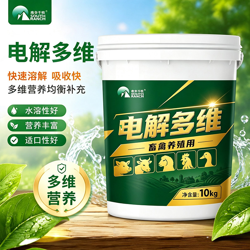 畜禽用速溶电解多维猪鸡鸭羊兽用微量元素维生素电解质饲料添加剂