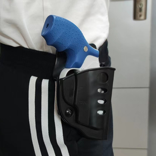 天空法警袖珍左轮枪套快拔套腰挂裤子直插柯尔特LCRX墨模立方M36