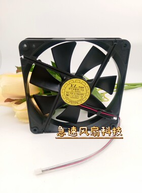 原装 悦伦/耐福14cm 14厘米14025 双滚珠 2Pin 机箱电源散热风扇