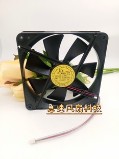 悦伦 2Pin 耐福14cm 双滚珠 机箱电源散热风扇 14厘米14025 原装