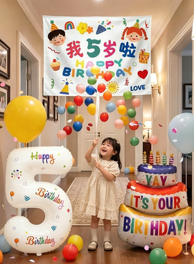 【超有氛围感】儿童生日装饰道具