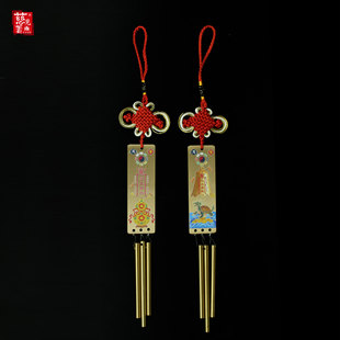 2026年新款纯铜风铃泄五黄二黑挂件家居彩绘葫芦铃铛八卦龙龟挂件