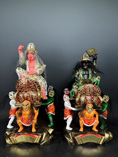 新马木雕金身大二哥七爷八爷谢范将军黑白无常五鬼抬棺大二爷伯