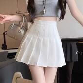 防走光百褶裙女夏春秋新款 a字半身裙小个子学院风jk高腰显瘦短裙