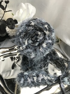 深谷幽兰|diy手编特色网红手混线毛线团ins风可编织发卡