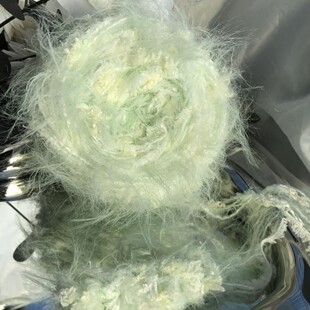 茉莉花|diy新款手编特色长毛网红手混线毛线团海马毛编织