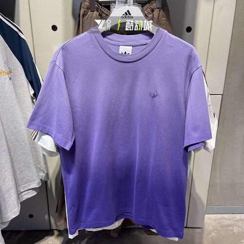 专柜正品Adidas男女圆领运动半袖