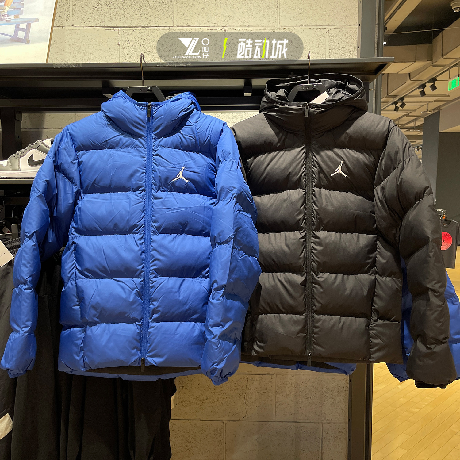 专柜正品Jordan男子保暖棉服外套