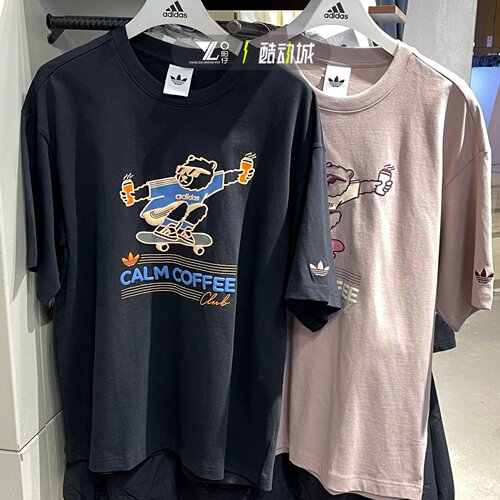 adidas三叶草男子宽松短袖T恤