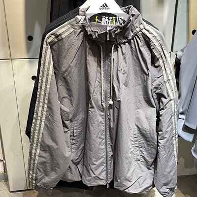 adidas三叶草女子花苞领透气外套