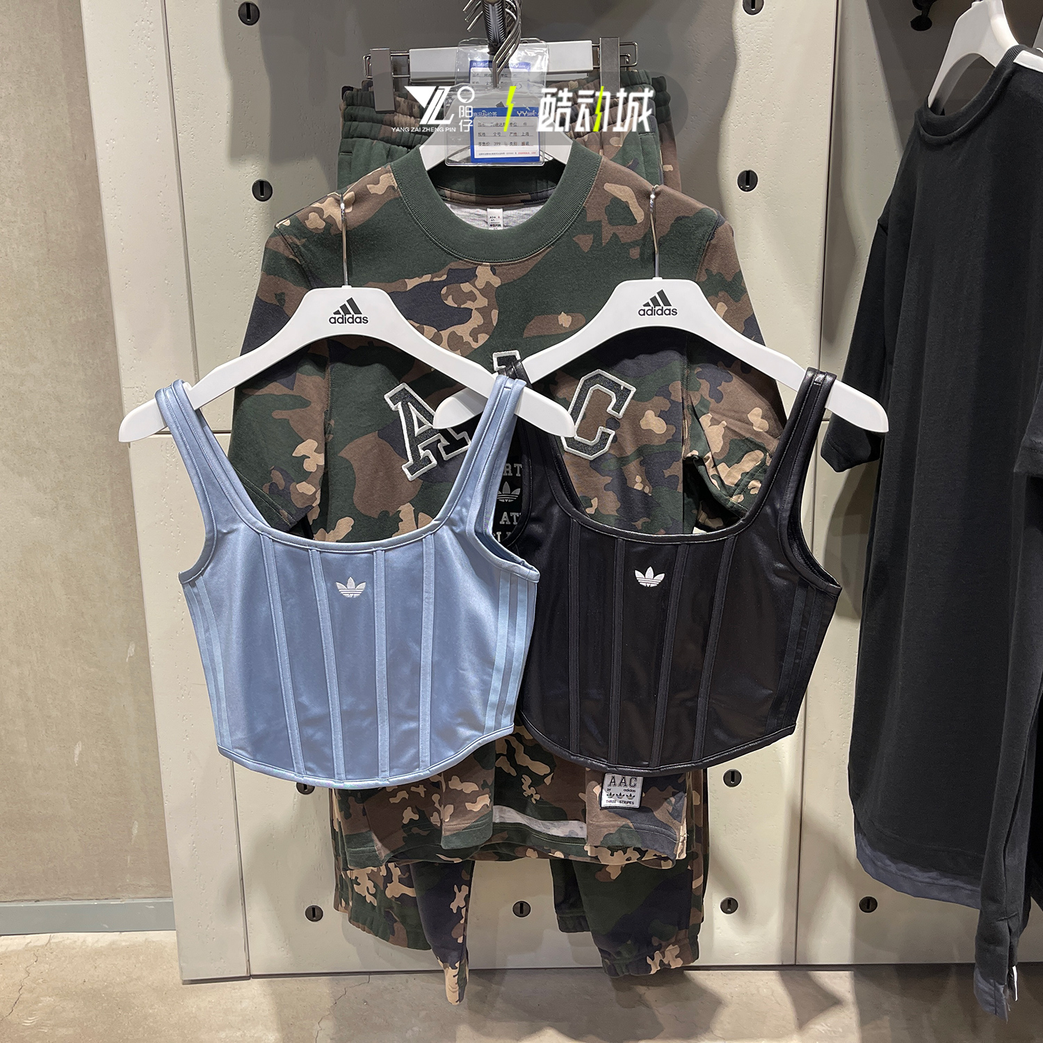 阿迪达斯女运动休闲透气吊带背心