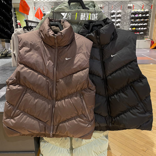 专柜正品耐克女子休闲羽绒服马甲