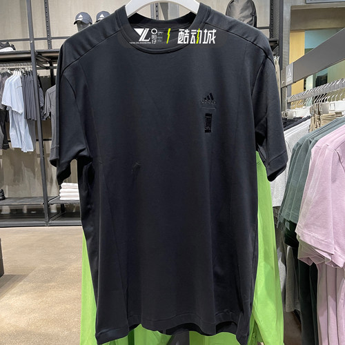 阿迪达斯男T恤武极运动休闲短袖