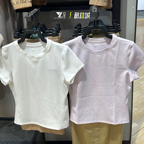 正品nike耐克女短袖速干修身网球运动训练半袖T恤HQ2995-583-100