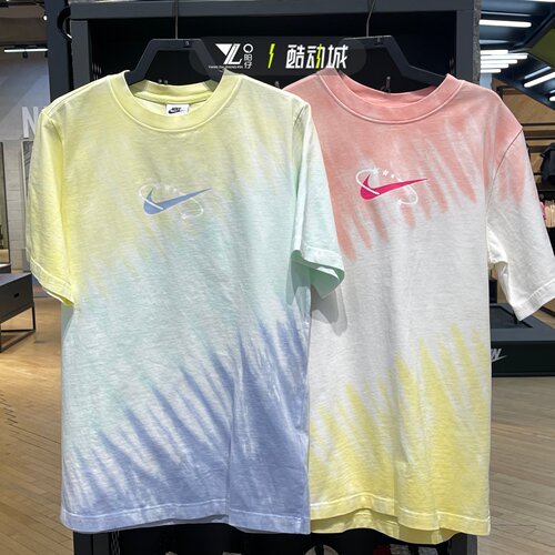 Nike耐克女渐变棉质透气短袖T恤