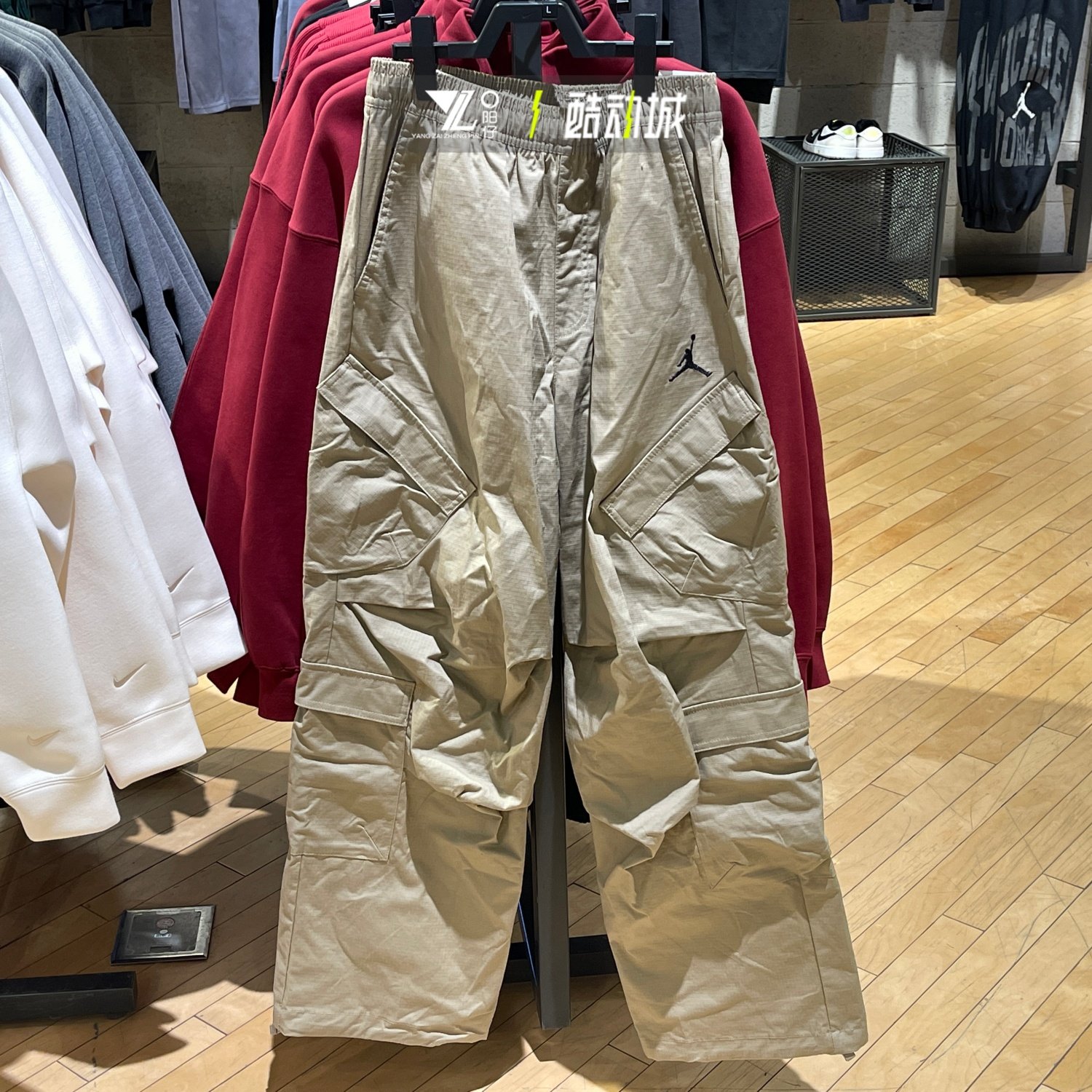 jordan正品飞人工装裤男子春季新款防风舒适直筒长裤HV0531-247,运动服/休闲服装,运动长裤,淘宝优惠券,粉丝福利购,淘宝优惠卷