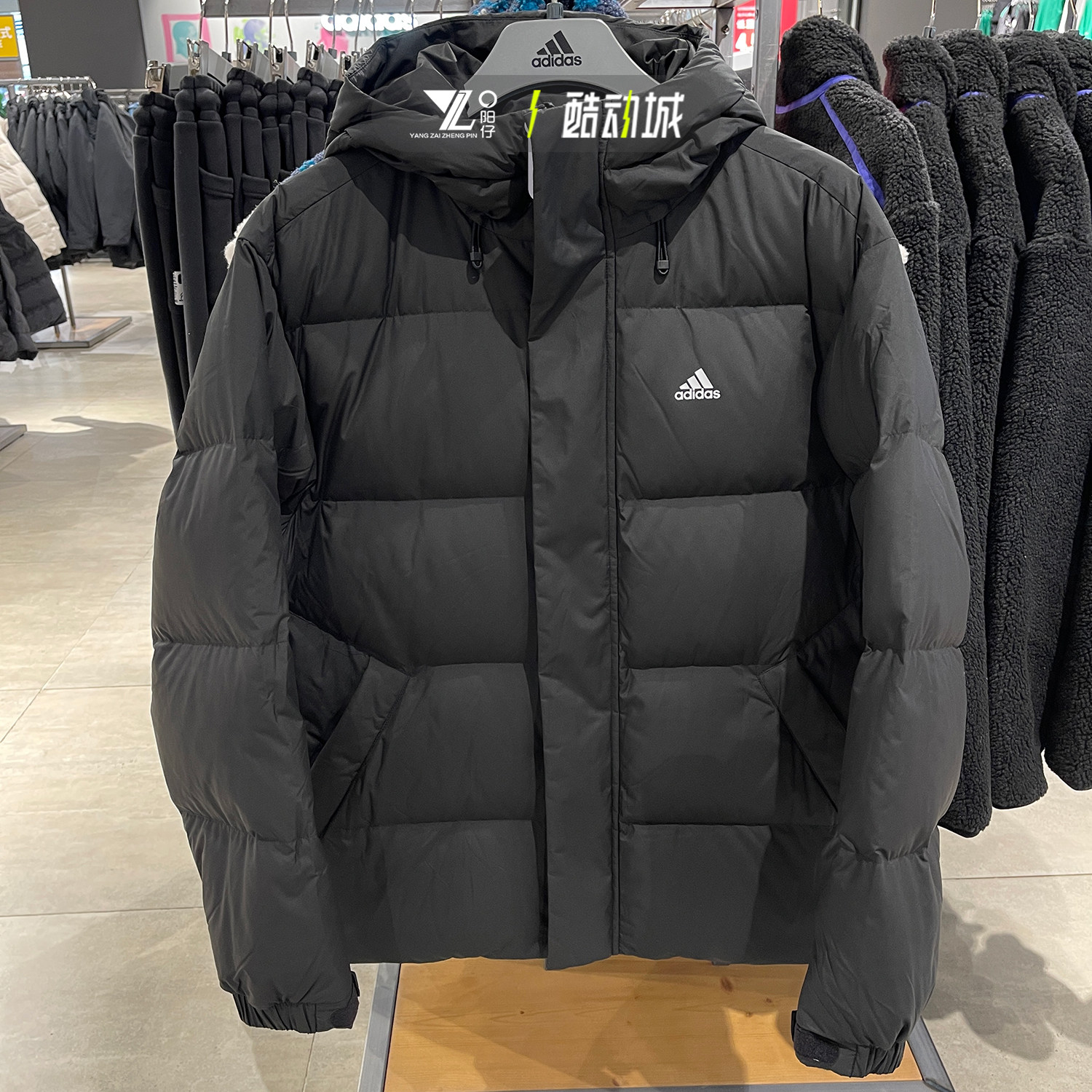 专柜正品阿迪达斯男子保暖羽绒服