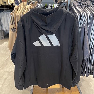 阿迪达斯男装运动休闲连帽外套