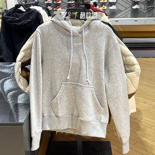 043 HF6840 nike耐克正品 灰色卫衣女子刺绣小标简约百搭保暖套头衫