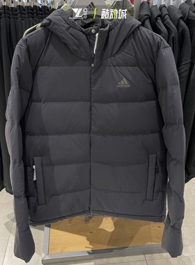 adidas阿迪达斯正品羽绒服男女同款简约保暖防风外套夹克KE5404