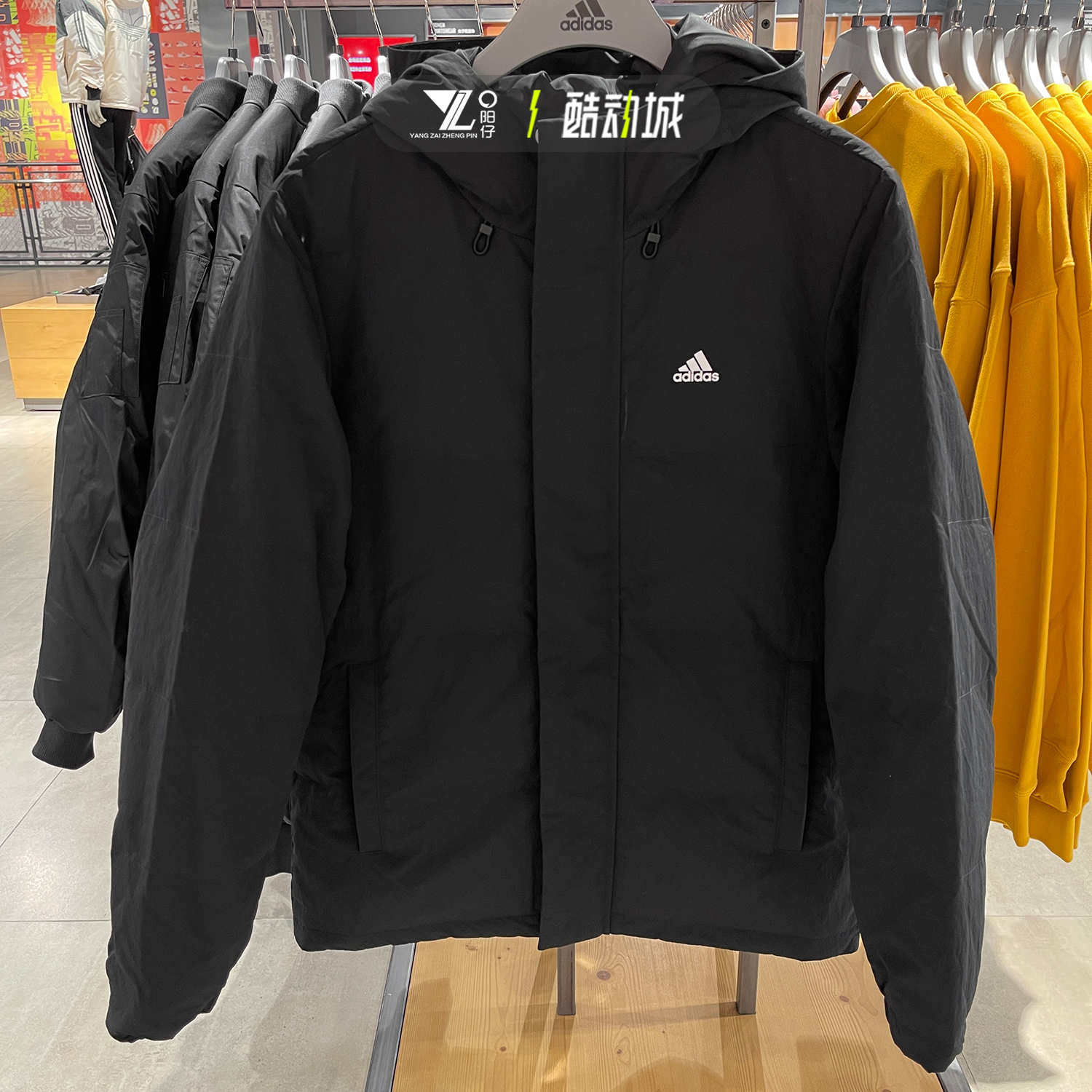 专柜正品阿迪达斯男子保暖羽绒服