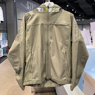 adidas阿迪达斯正品秋冬冲锋男子加绒保暖防风休闲外套夹克KA1305