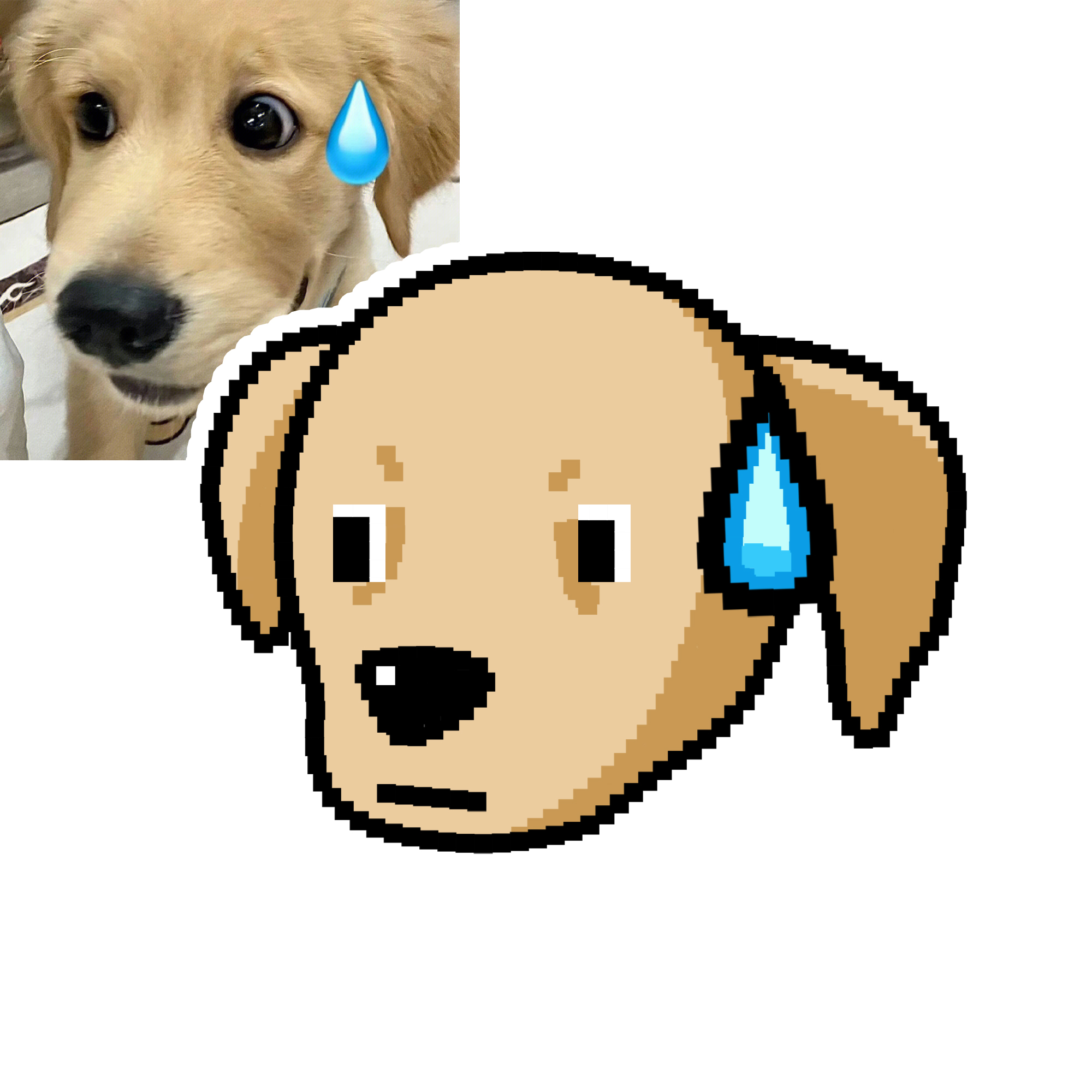 【emmm】像素风猫猫狗狗宠物头像可爱搞怪卡通定制图片snow