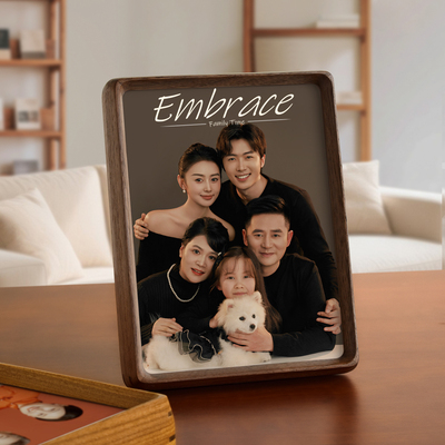 全家福实木高级感相框定制洗照片