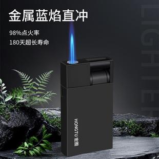 印刷定制廣告一次性火機創意 50支高檔磨砂金屬加厚防風打火機新品