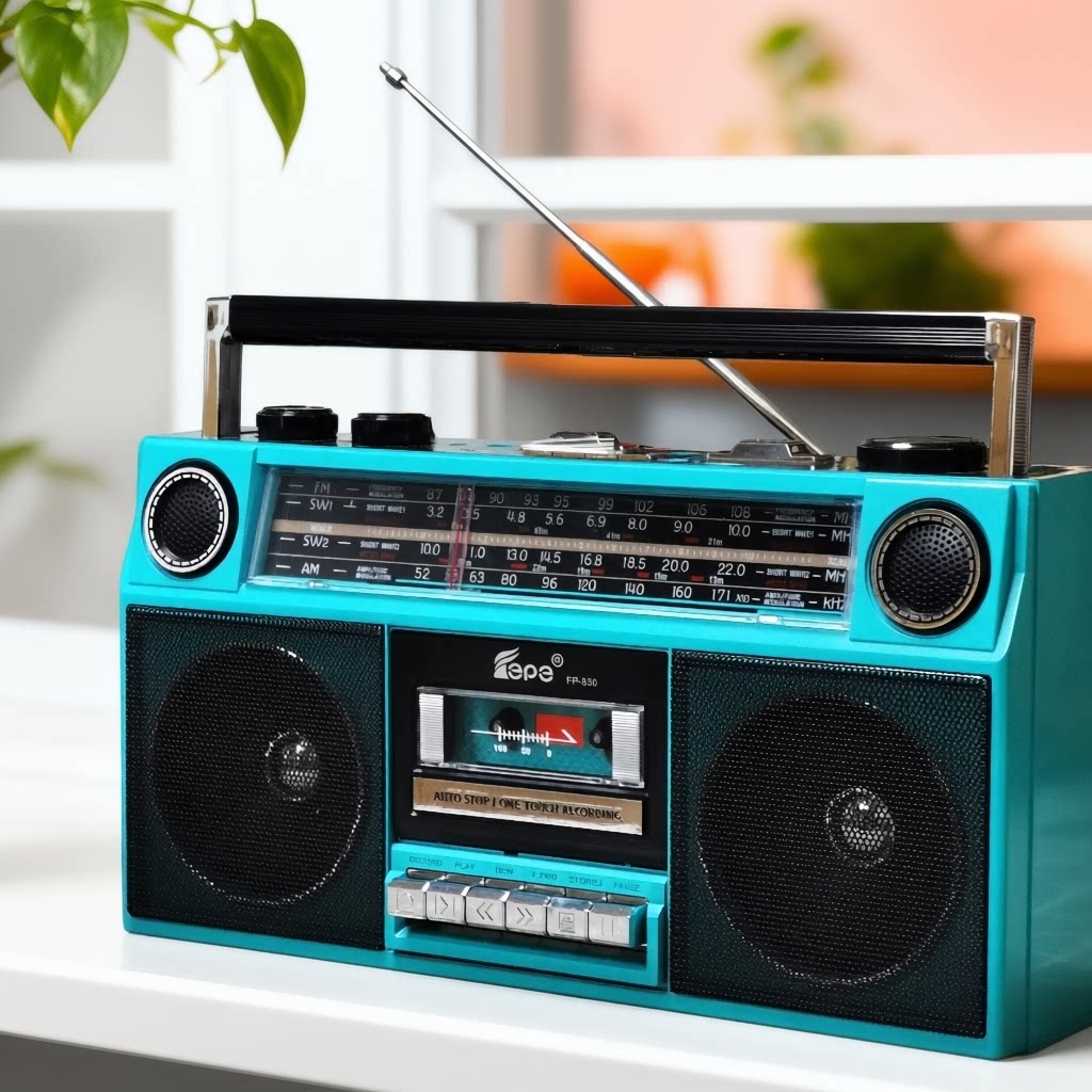 双声道立体声磁带机录音机收录机卡带机收音机充电蓝牙插卡音箱