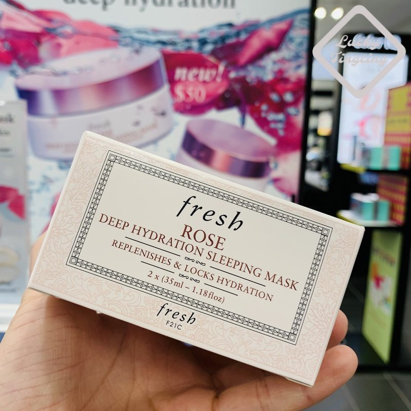 现货 专柜正品 新品fresh玫瑰深层保湿睡眠面膜鸳鸯锅70ml 补水