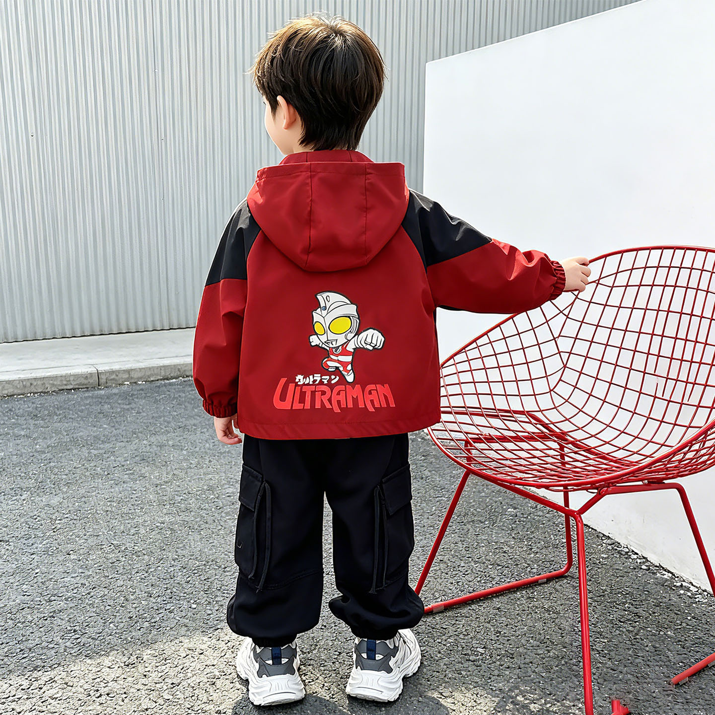 男童奥特曼衣服儿童外套秋装2026新款男宝宝又酷又飒春秋季冲锋衣图片