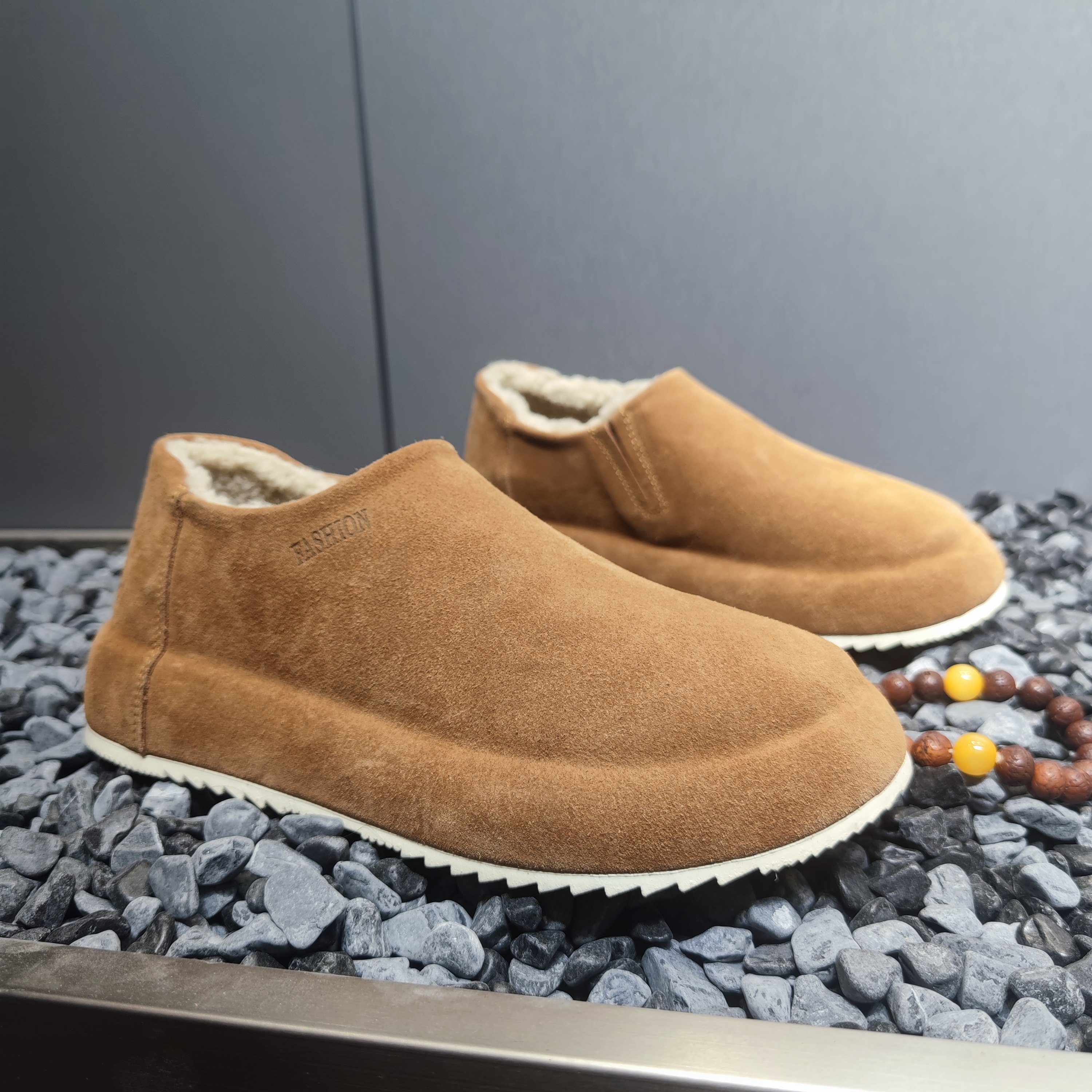 纯皮男鞋冬季款2025新款博肯加绒棉鞋男款鞋防滑保暖东北大棉鞋