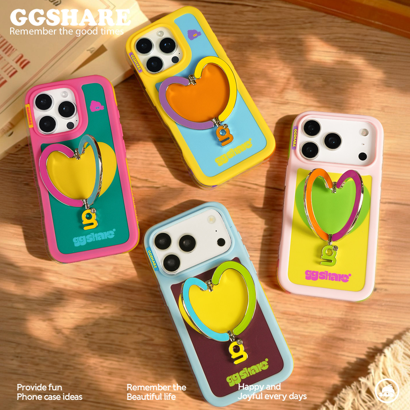 寄居蟹原创怦怦心动金属支架壳iphone17手机壳适用苹果16一