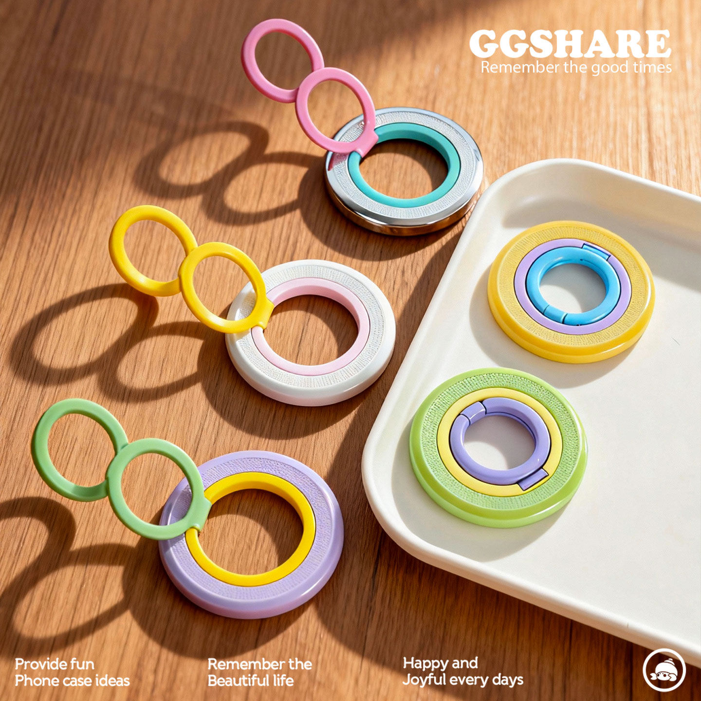 寄居蟹多巴胺玩色环磁吸手机支架车载新款桌面指环扣便携拍照神器