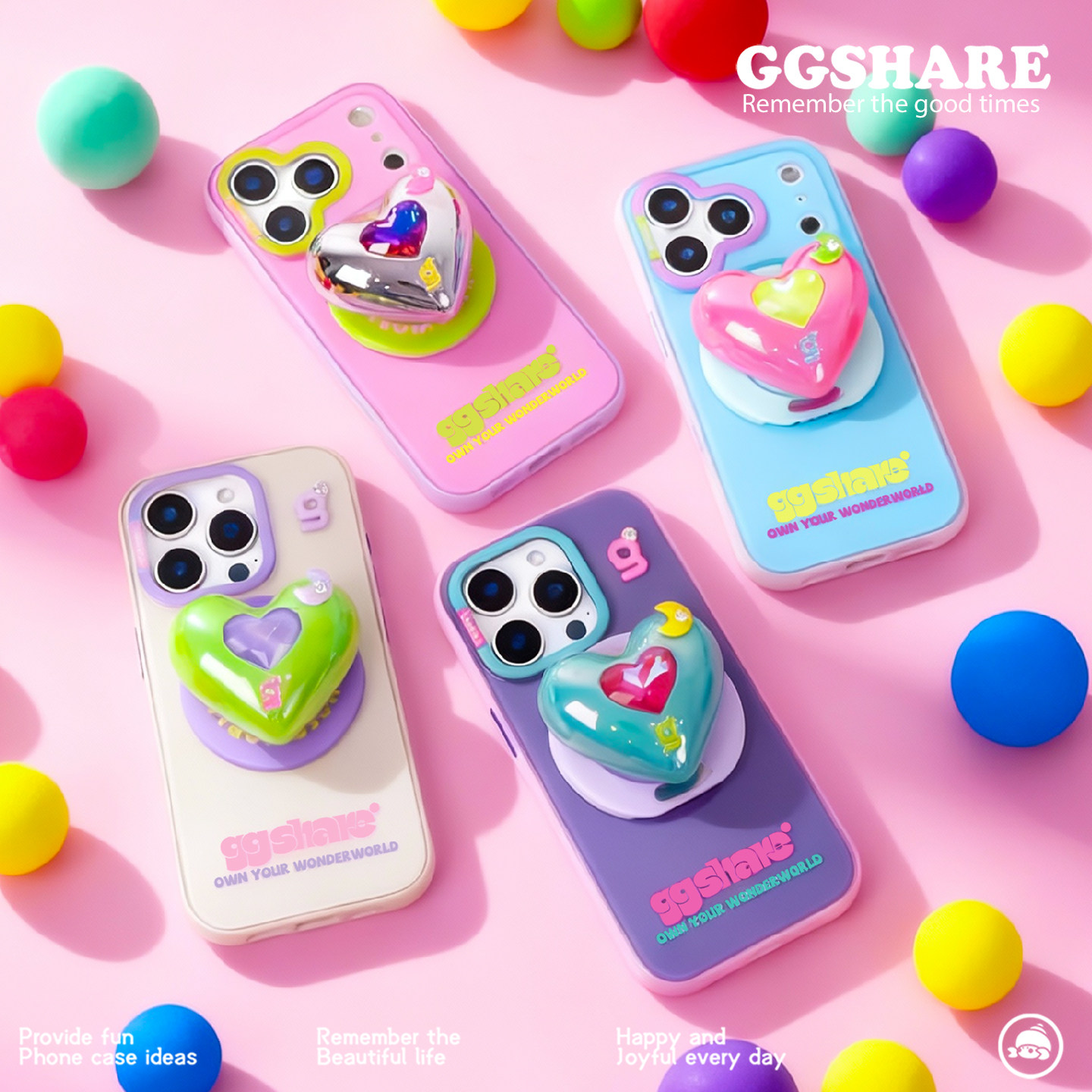 寄居蟹原创月亮爱心磁吸壳适用iphone17promax苹果手机