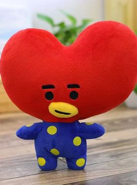 防弹少年团公仔金泰亨TATA站立毛绒玩具韩国BTS卡通娃娃生日礼物